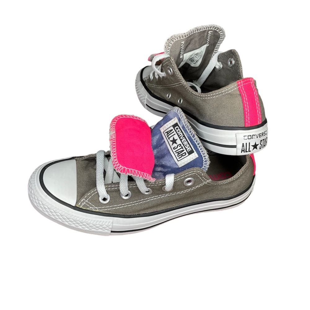 Converse all star gray women low top canvas sneakers size 6